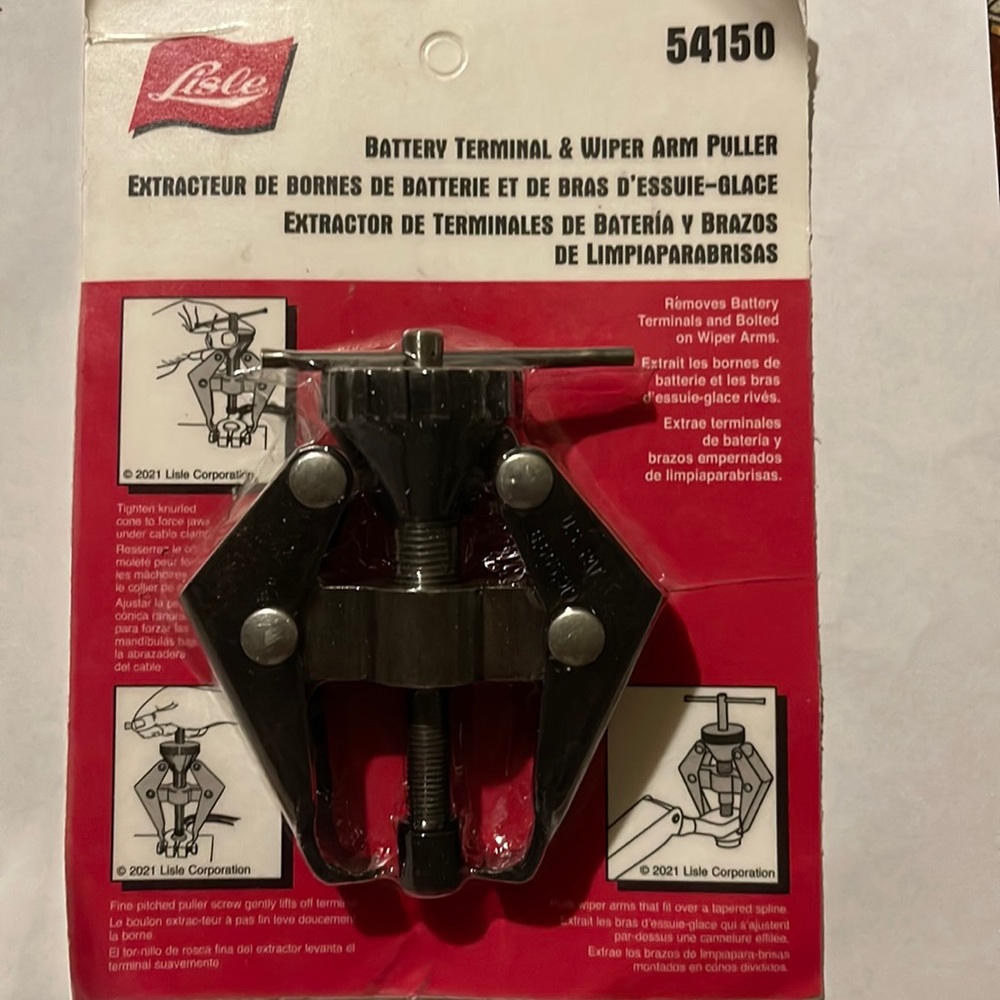 Lisle 54150 Battery Terminal and Wiper Arm Puller